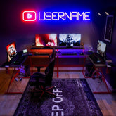 Customize YouTuber Name Neon Sign| custom led Neon sign for Gaming lovers - BBD GIFTS
